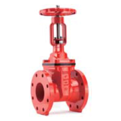 AWWA C515 Resilient seated OS&Y gate valve-flange end
